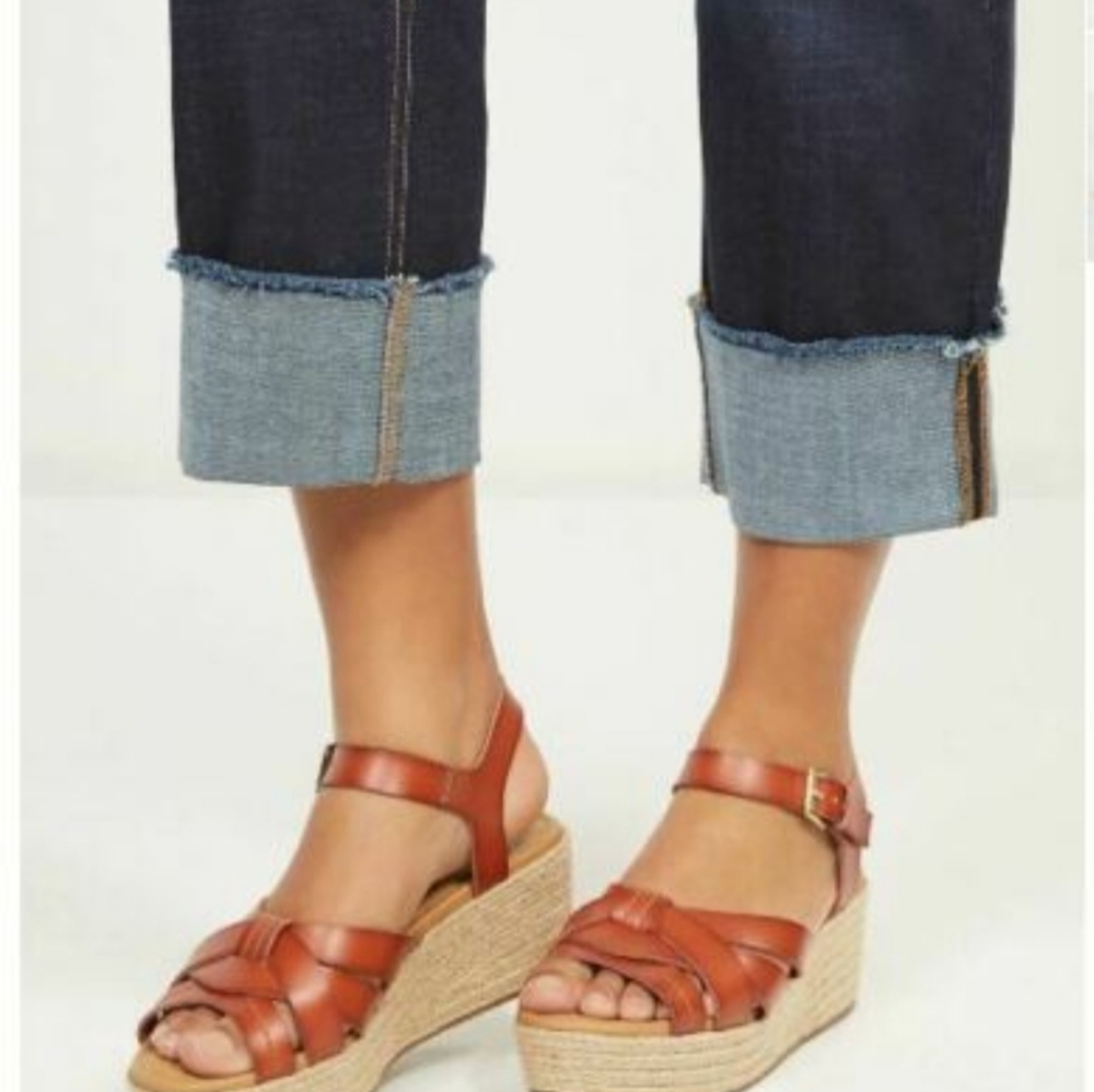 Lane Bryant espadrille wedge ankle strap sandals